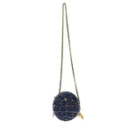 Chanel Tweed Round Chain Shoulder Bag Multicolor