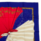Hermes Scarf Silk Carre 90 Souvenirs de Paris Memories of Eiffel Tower — view 3