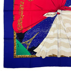 Hermes Scarf Silk Carre 90 Souvenirs de Paris Memories of Eiffel Tower — view 4