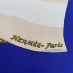 Hermes Scarf Silk Carre 90 Souvenirs de Paris Memories of Eiffel Tower — view 7