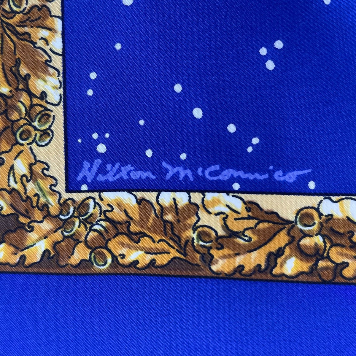 Hermes Scarf Silk Carre 90 Souvenirs de Paris Memories of Eiffel Tower — view 8