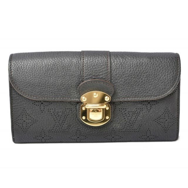 Louis Vuitton Wallet Mahina Long Portefeuille Iris Noir
