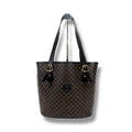 Celine Mini Tote Bag Black Macadam Leather Bucket Shape