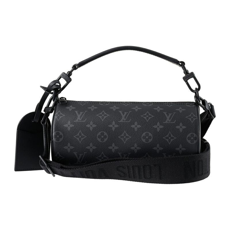 Louis Vuitton Shoulder Bag Soft Porochon PM Black Gray