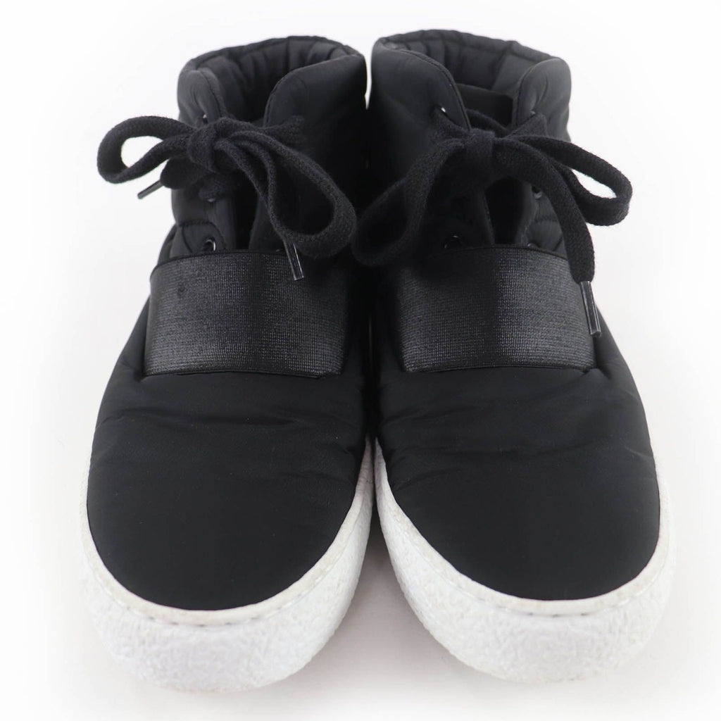 Chanel CC Logo Fabric High Cut Sneakers Black 36 — view 3