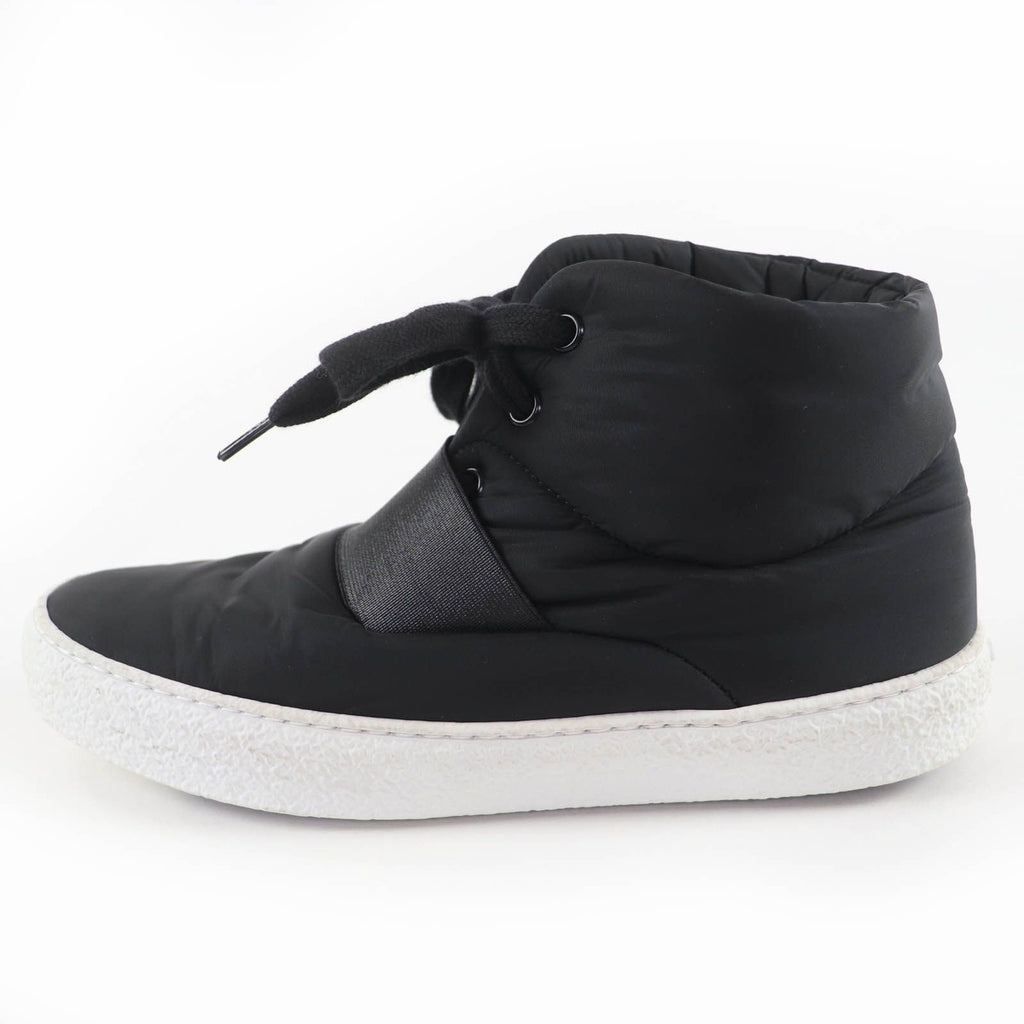Chanel CC Logo Fabric High Cut Sneakers Black 36 — view 4