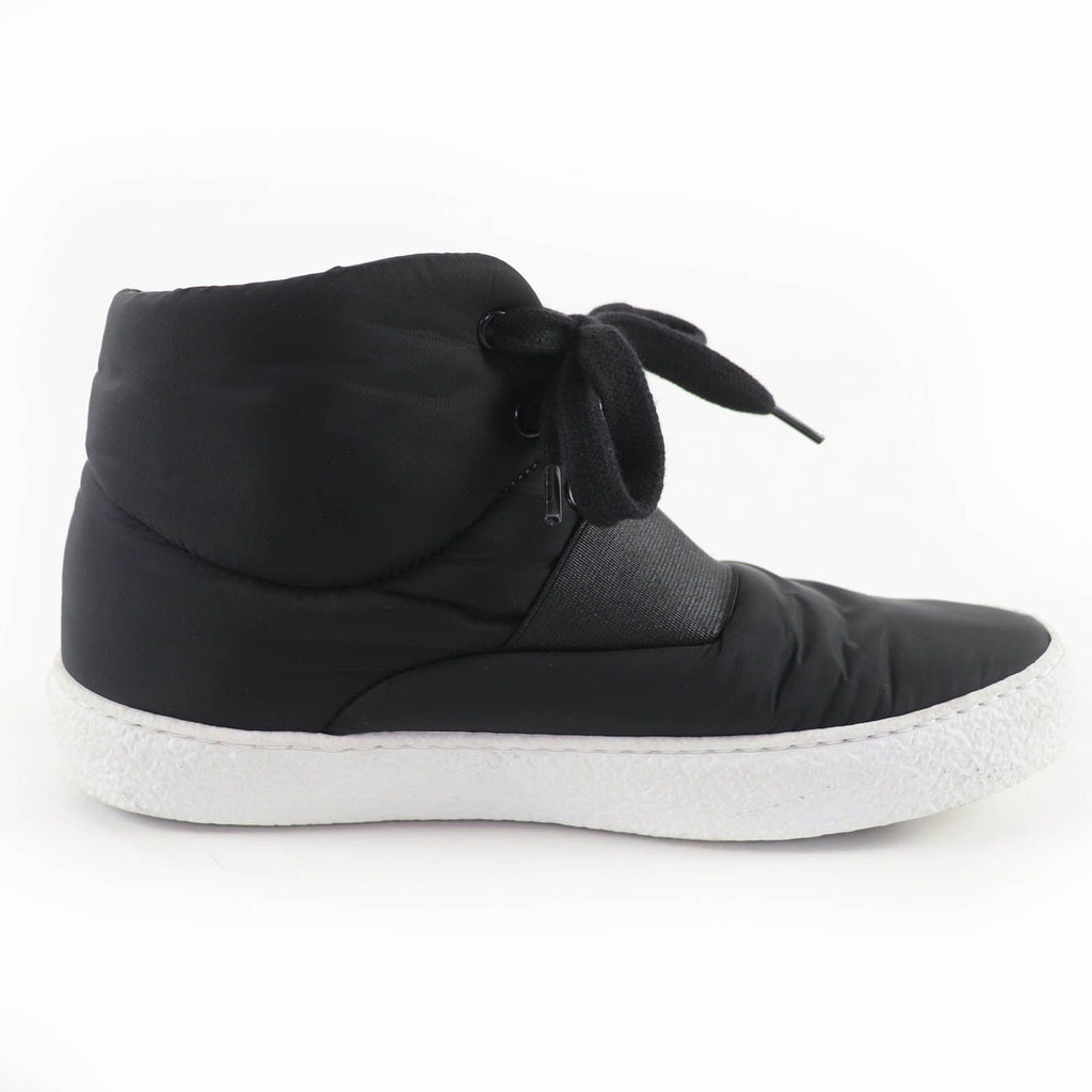 Chanel CC Logo Fabric High Cut Sneakers Black 36 — view 5