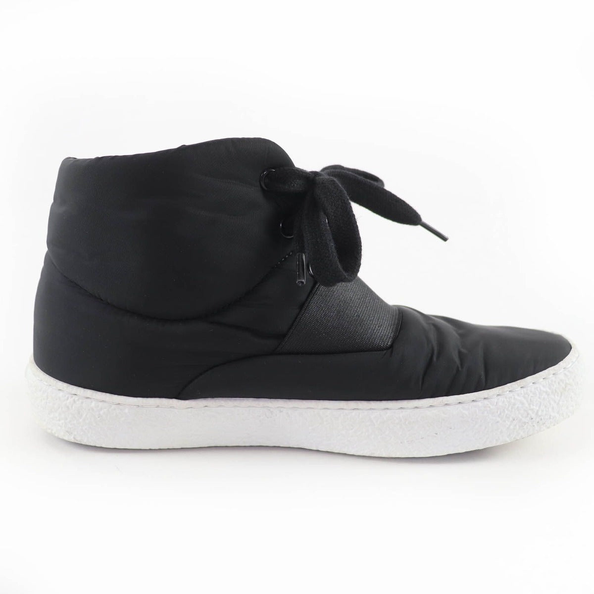 Chanel CC Logo Fabric High Cut Sneakers Black 36 — view 5