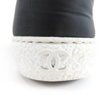 Chanel CC Logo Fabric High Cut Sneakers Black 36 — view 8