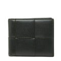 Bottega Veneta Maxi Intrecciato Cassette Bifold Wallet Billfold Khaki Leather