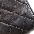 Chanel Quilted Mini Chain Shoulder Lambskin Black Bag — view 9