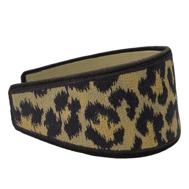 Christian Dior Oblique Headband Hair Accessory Leopard Brown Canvas — view 4