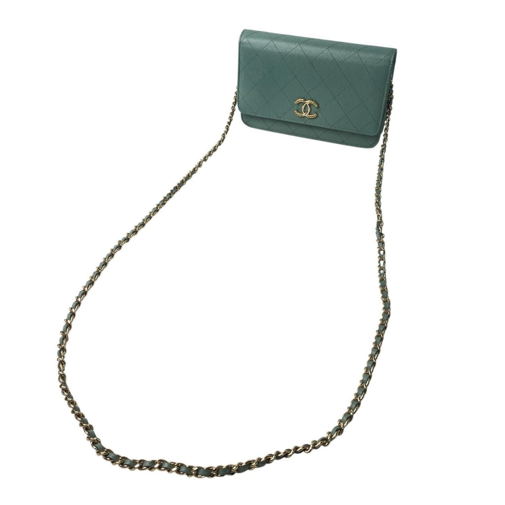 Chanel Chain Wallet Caviar Leather — view 2