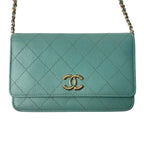 Chanel Chain Wallet Caviar Leather — view 3