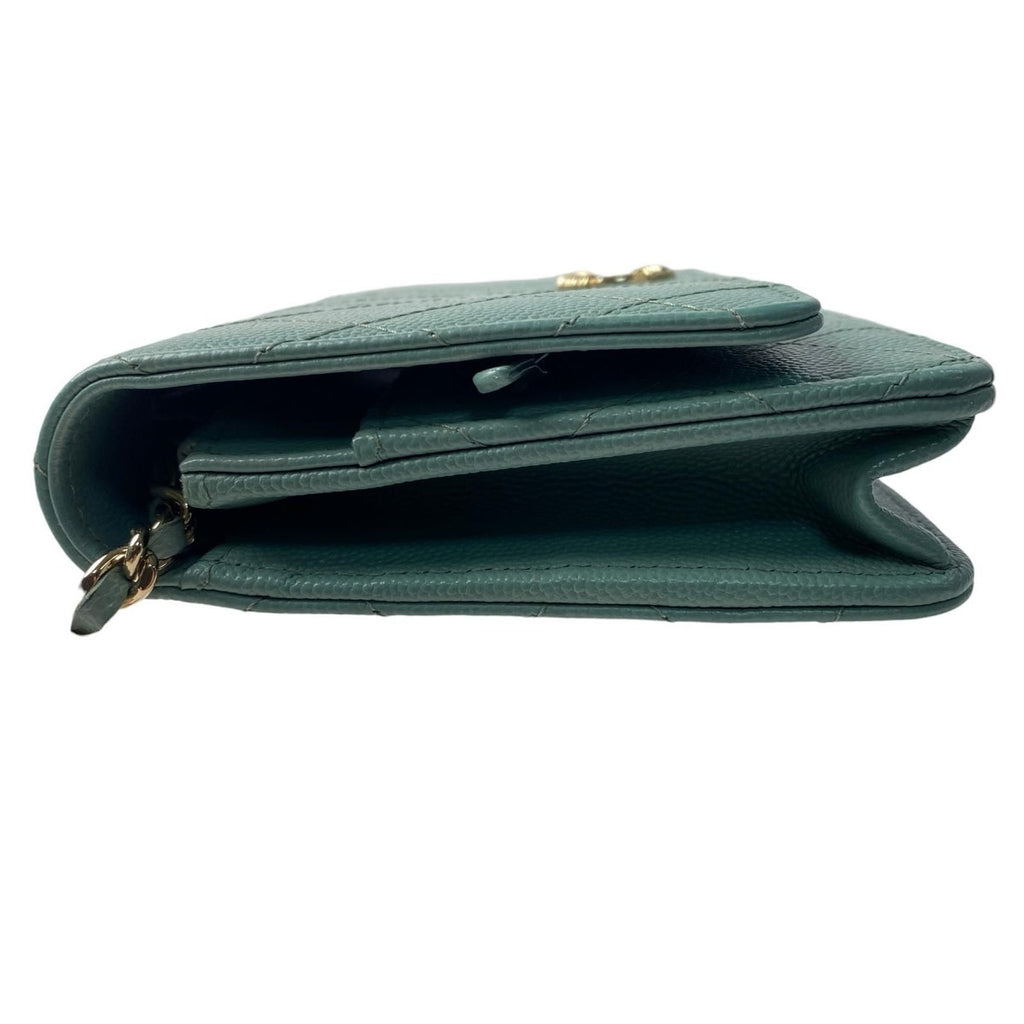 Chanel Chain Wallet Caviar Leather — view 6