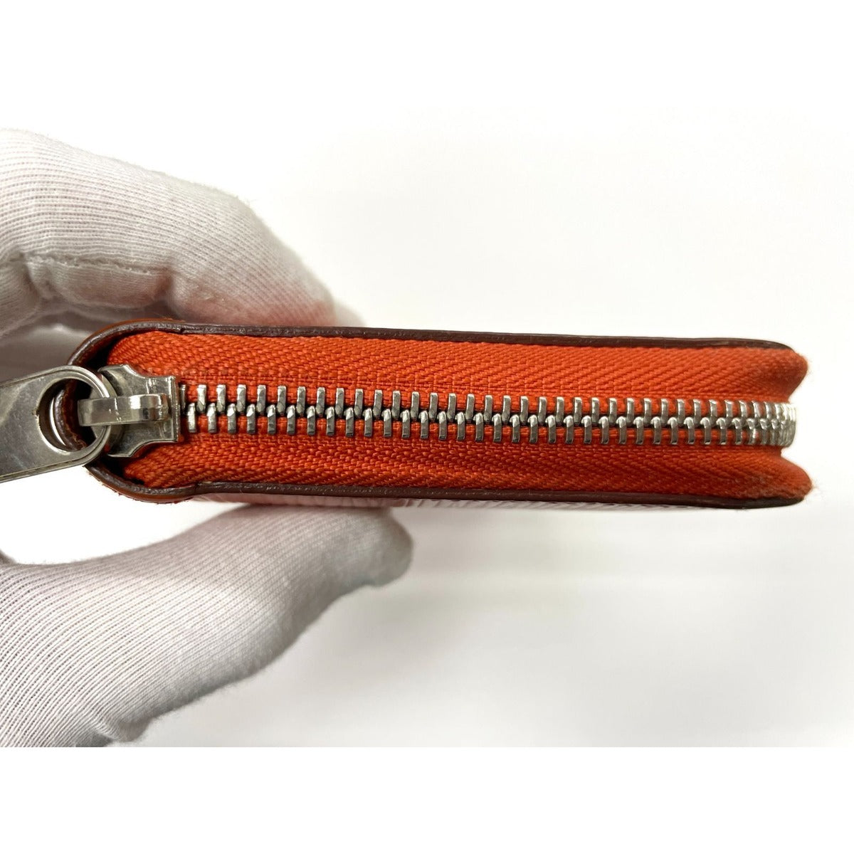 Louis Vuitton Epi Zippy Wallet Round Zip Piment Orange — view 5