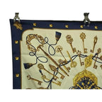Hermes Scarf Carre 90 LES CLES Key Pattern Multicolor 100% Silk Large — view 2