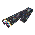 Louis Vuitton Monogram Multicolor Scarf Bandeau Black Silk