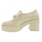 Chanel Loafers Shoes Lambskin Beige — view 2