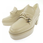 Chanel Loafers Shoes Lambskin Beige — view 3