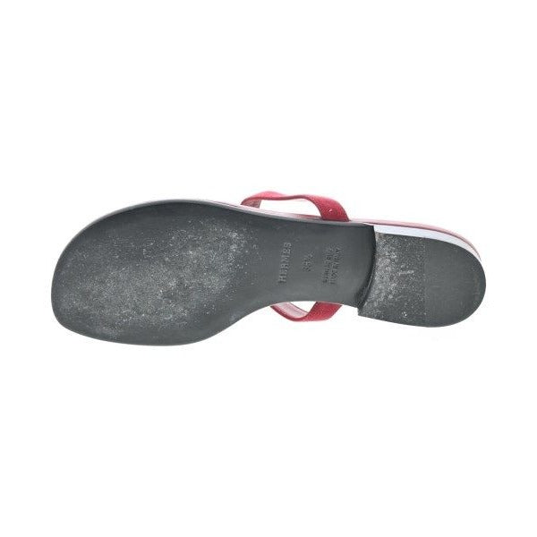 Hermes Sandals Red — view 3