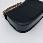 Gucci Bamboo Mini Shoulder Bag 2-Way Calf Leather Black Gold — view 6