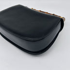 Gucci Bamboo Mini Shoulder Bag 2-Way Calf Leather Black Gold — view 7