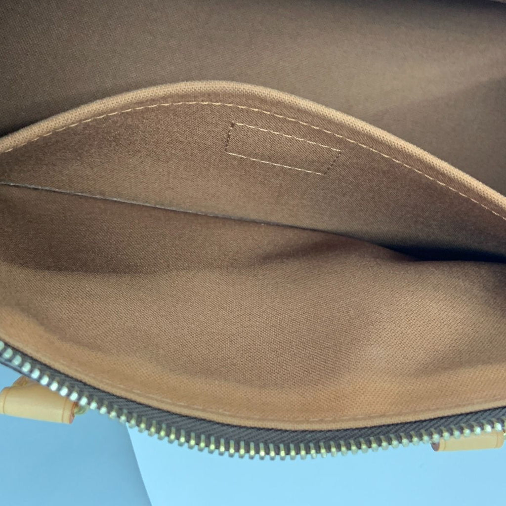 Louis Vuitton Monogram Popincourt Handbag Brown — view 8