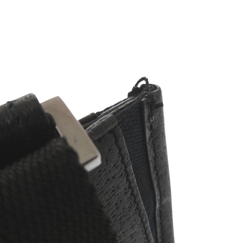 Gucci 27639 GG Canvas Leather Black Shoulder Bag 1047 — view 7