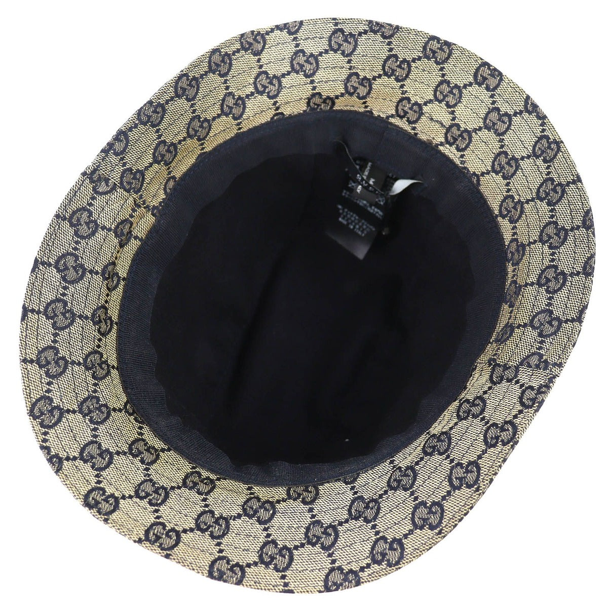 Gucci Cotton GG Canvas Bucket Hat Beige Navy Red — view 5