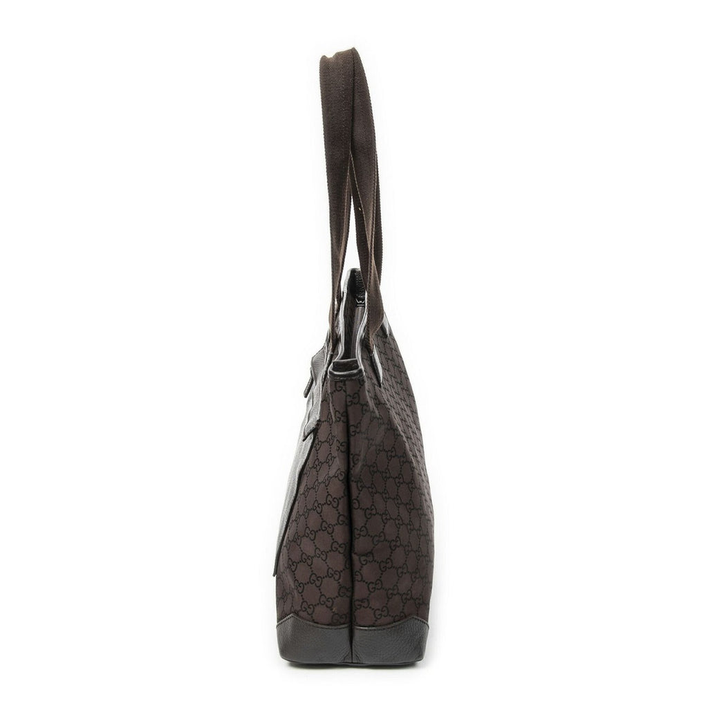 Gucci Medium Front Pocket Dark Brown GG Nylon Canvas — view 3