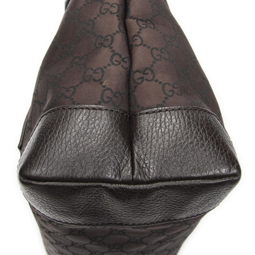 Gucci Medium Front Pocket Dark Brown GG Nylon Canvas — view 8
