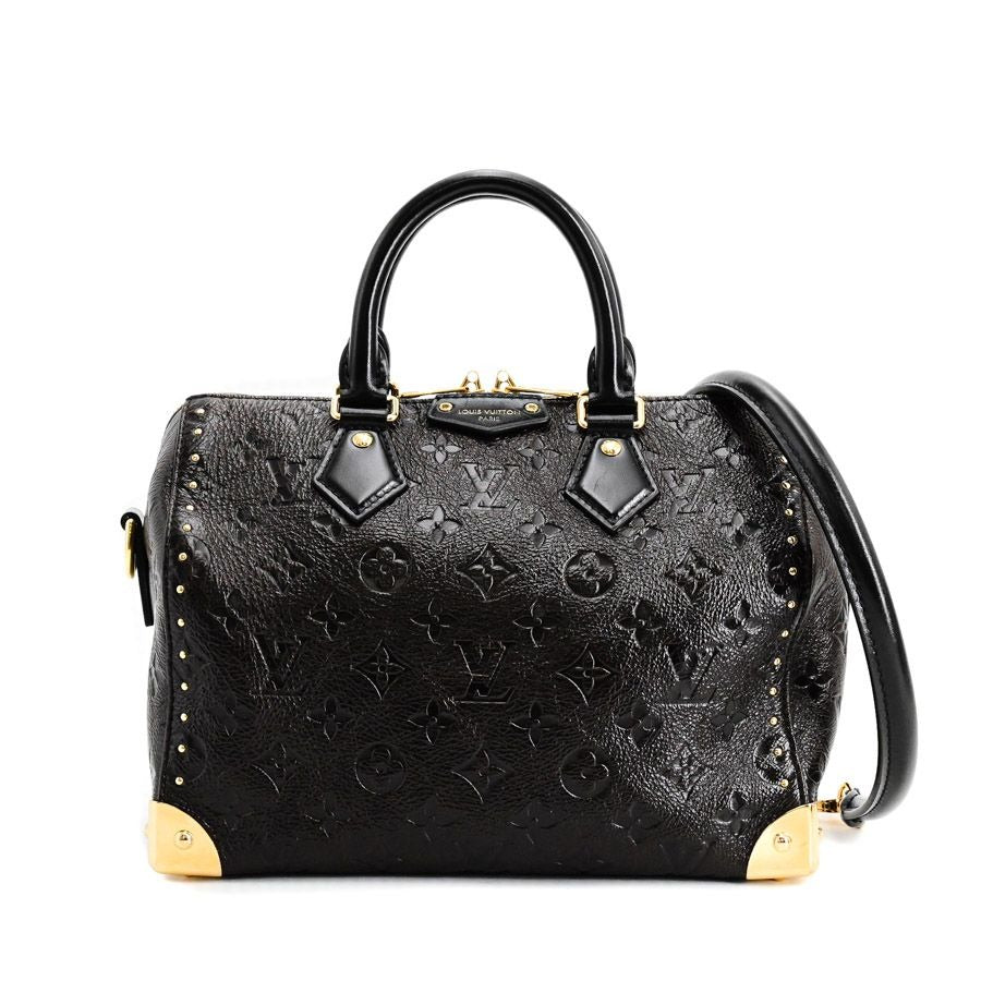 Louis Vuitton Handbag Speedy Trunk 25 Dark Brown Acajou