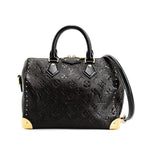 Louis Vuitton Handbag Speedy Trunk 25 Dark Brown Acajou