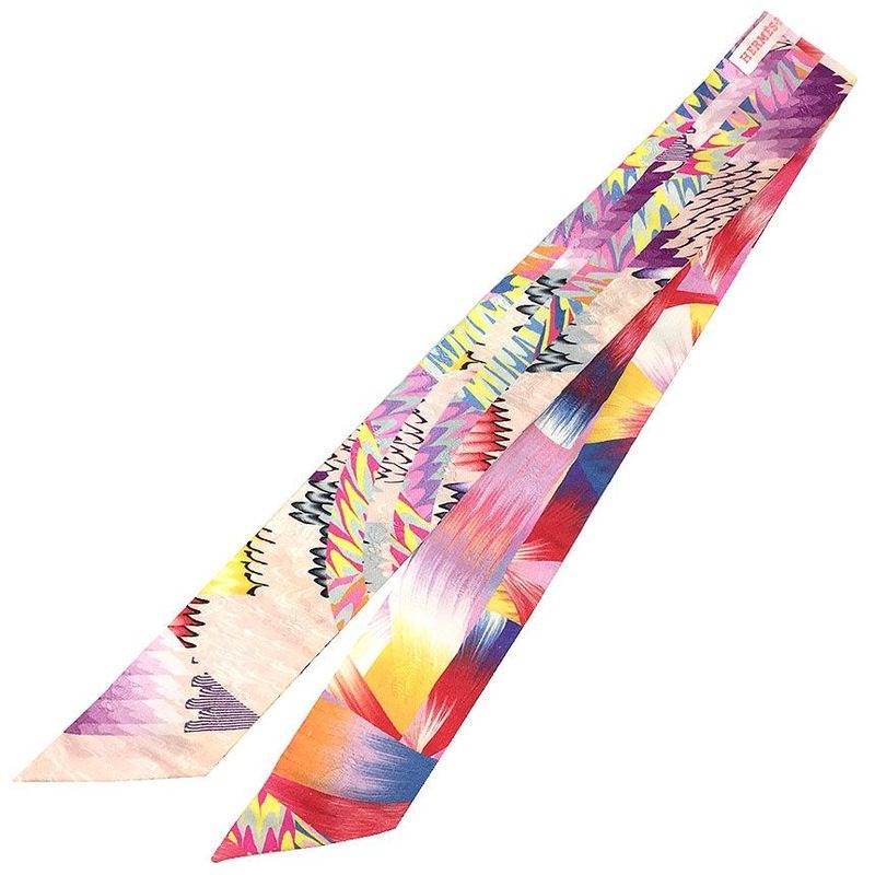 Hermes Twilly 2022 Limited Edition Kyoto Marble Tie Scarf