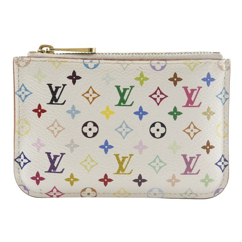 Louis Vuitton Pochette Cles Monogram Multicolor White Ca4019 Coin
