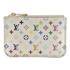 Louis Vuitton Pochette Cles Monogram Multicolor White Ca4019 Coin