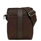 Hermes Shoulder Bag Acapulco Bandouliere PM Brown Crossbody Canvas Leather
