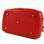 Hermes Lindy 26 Rouge Casaque Silver Taurillon 2-Way Shoulder Bag — view 3
