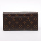 Louis Vuitton Monogram Portefeuille-sarah Long Wallet Brown Rose — view 6