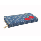 Louis Vuitton Tm Zippy Wallet Monogram Cherry Denim Cotton — view 4