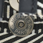 Hermes Collierd Chien Caval Canvas and Leather Bracelet — view 4