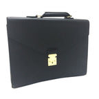 Louis Vuitton Business Bag Serviette Ambassador Epi Leather Creel Black