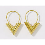 Louis Vuitton LV Essential Hoop Earrings Gold Plated — view 2
