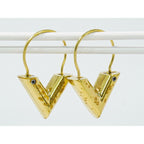 Louis Vuitton LV Essential Hoop Earrings Gold Plated — view 8