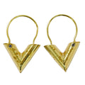 Louis Vuitton LV Essential Hoop Earrings Gold Plated