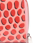 Louis Vuitton Round Wallet Zippy Sugar Pink Poppy Leather Red Black — view 6