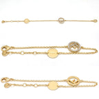 Fendi Is Bracelet New Logo Shape Ornament Natural Crystal — view 2