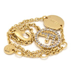 Fendi Is Bracelet New Logo Shape Ornament Natural Crystal — view 3
