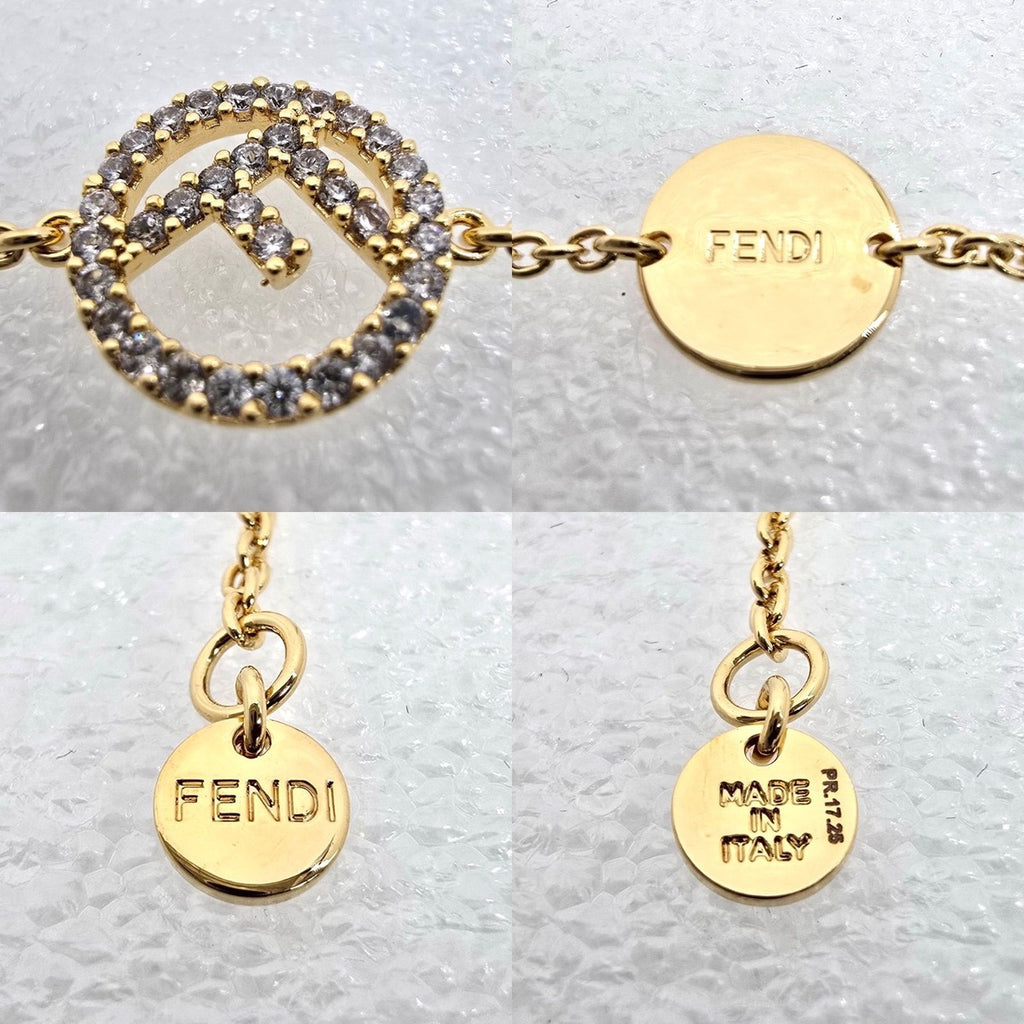Fendi Is Bracelet New Logo Shape Ornament Natural Crystal — view 6